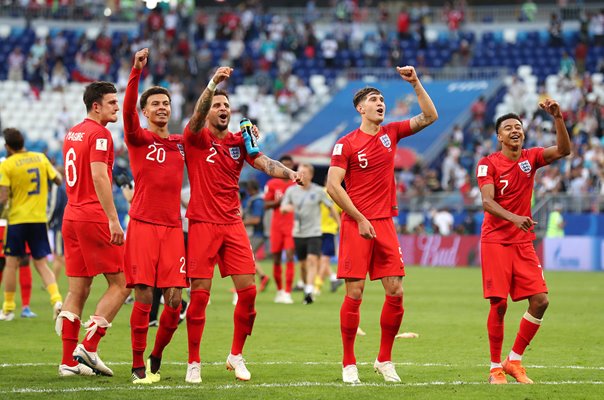 Dele Alli, Kyle Walker, John Stones & Jesse Lingard England World Cup 2018