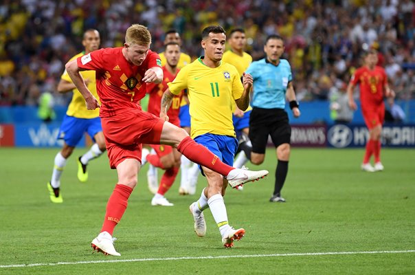 Kevin De Bruyne Belgium goal v Brazil World Cup 2018