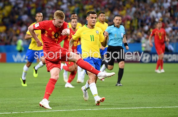 Kevin De Bruyne Belgium goal v Brazil World Cup 2018
