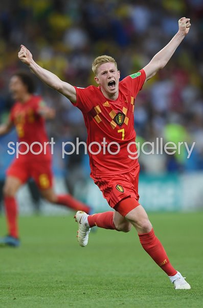 Kevin De Bruyne Belgium v Brazil Quarter Final World Cup 2018