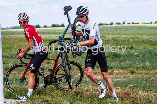 Chris Froome Team Sky Crash Stage 1 Tour de France 2018  