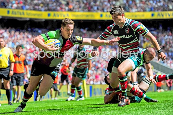Tom Williams scores Harlequins v Leicester 2012