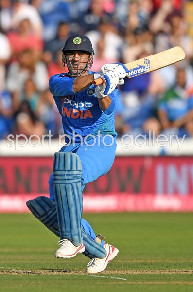 MS Dhoni India v England T20 International Cardiff 2018