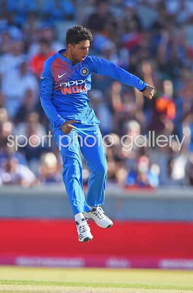 Kuldeep Yadav India v England T20 Old Trafford 2018