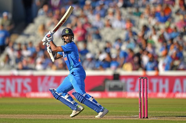 Shikhar Dhawan India v England T20 International Cardiff 2018
