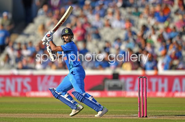 Shikhar Dhawan India v England T20 International Cardiff 2018