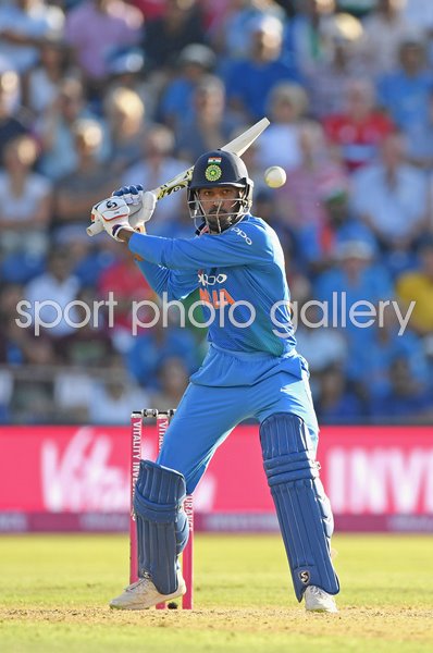 Hardik Pandya India v England International T20 Cardiff 2018