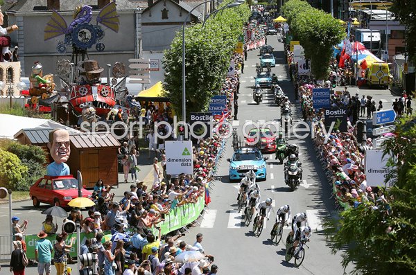 Sky finish Team Time Trial Cholet Tour de France 2018