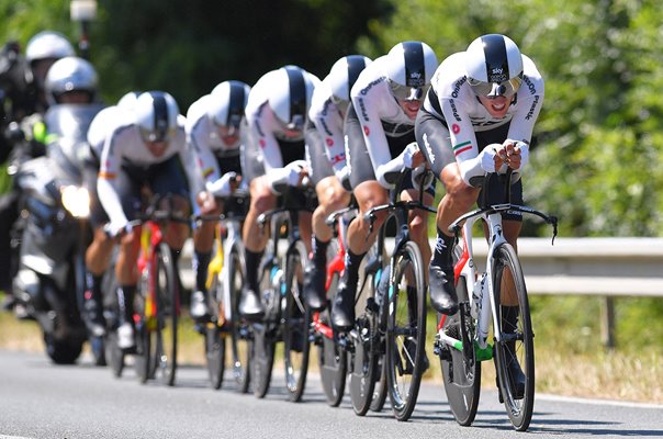 Gianni Moscon Sky Team Time Trial Tour de France 2018 