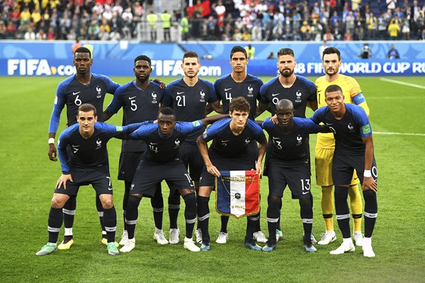 France Team Semi Final v Belgium 2018 World Cup