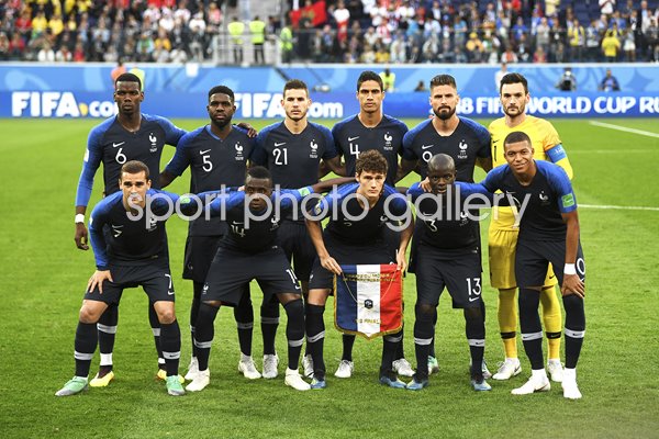 France Team Semi Final v Belgium 2018 World Cup