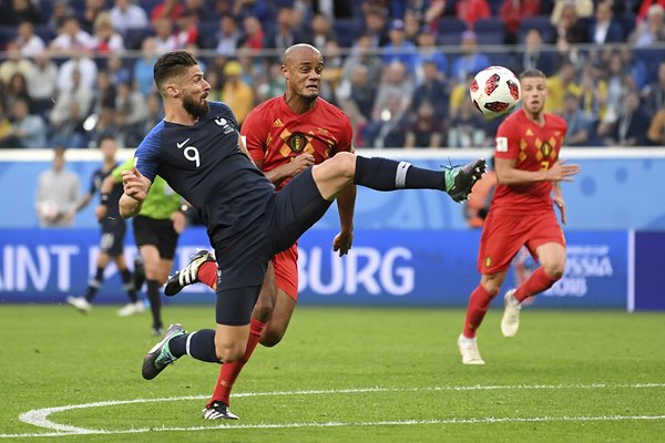 Olivier Giroud Belgium v France Semi Final 2018 World Cup