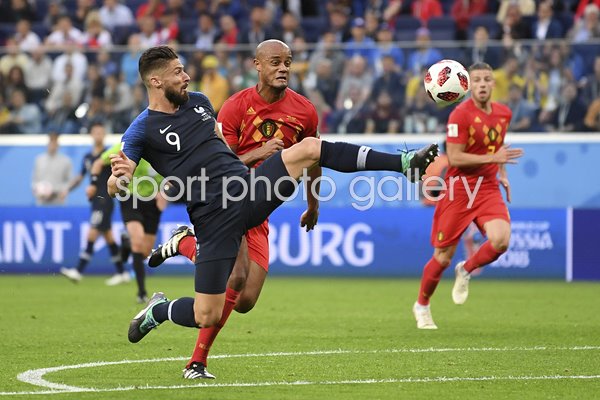 Olivier Giroud Belgium v France Semi Final 2018 World Cup