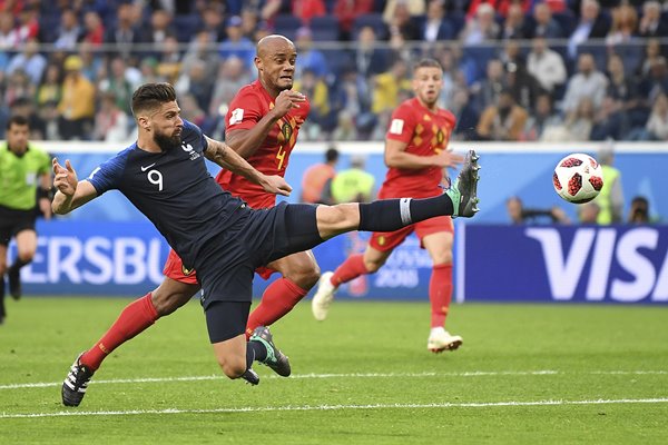 Olivier Giroud Belgium v France 2018 World Cup
