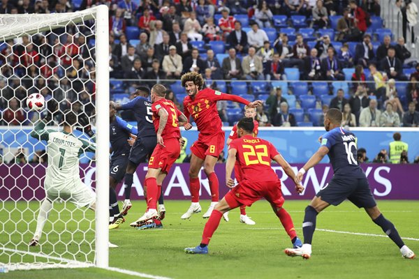 Samuel Umtiti Goal Belgium v France 2018 World Cup