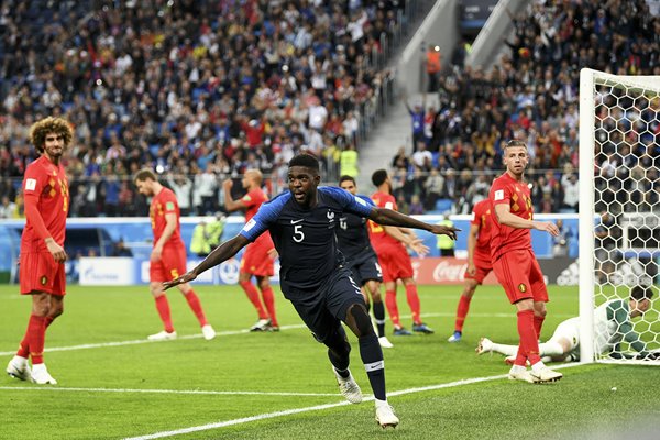 Samuel Umtiti Goal Belgium v France Semi Final 2018 World Cup