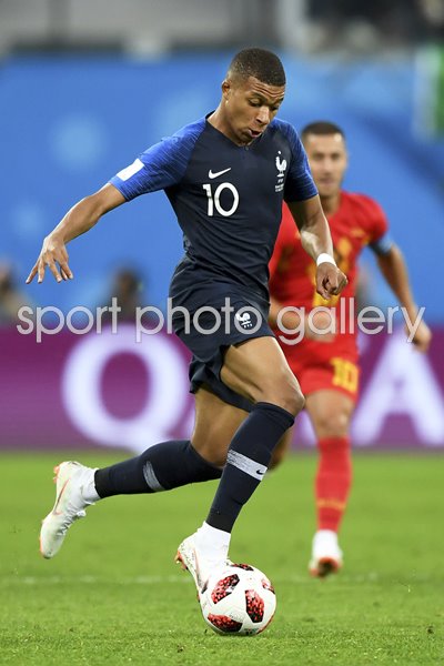 Kylian Mbappe Belgium v France Semi Final 2018 World Cup