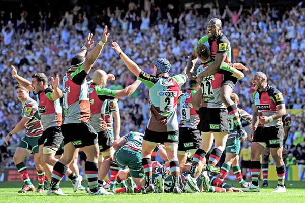 Harlequins celebrate Premiership Final 2012