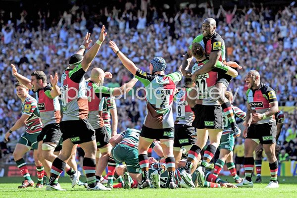 Harlequins celebrate Premiership Final 2012