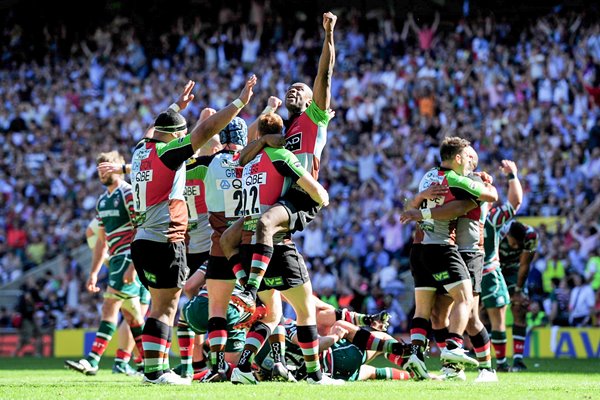 Harlequins celebrate Premiership Final 2012