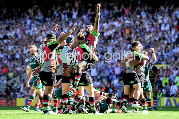 Harlequins celebrate Premiership Final 2012
