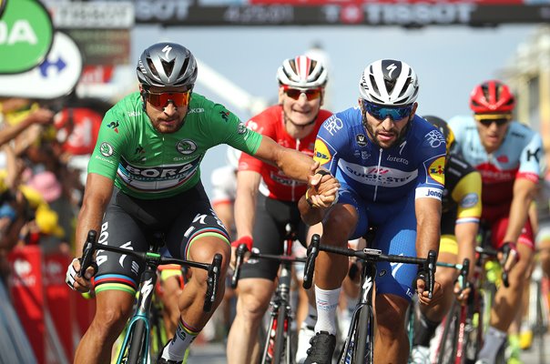 Fernando Gaviria & Peter Sagan Stage 4 Tour de France 2018