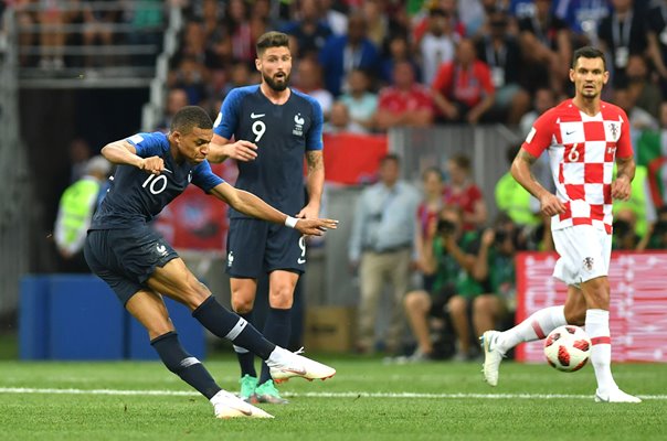 Kylian Mbappe France goal v Croatia World Cup Final 2018