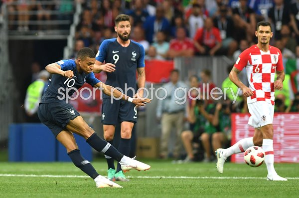 Kylian Mbappe France goal v Croatia World Cup Final 2018