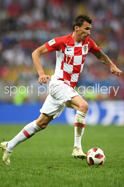 Mario Mandzukic Croatia v France World Cup Final 2018