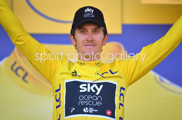 Geraint Thomas Great Britain Yellow Jersey Tour de France 2018 