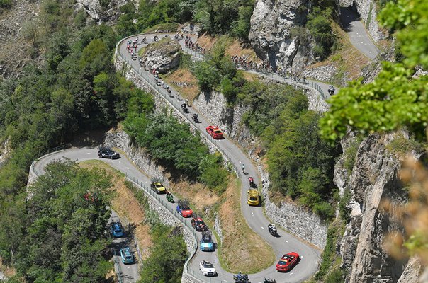 Alpe d'Huez Hairpin Turns Tour de France 2018 Stage 12