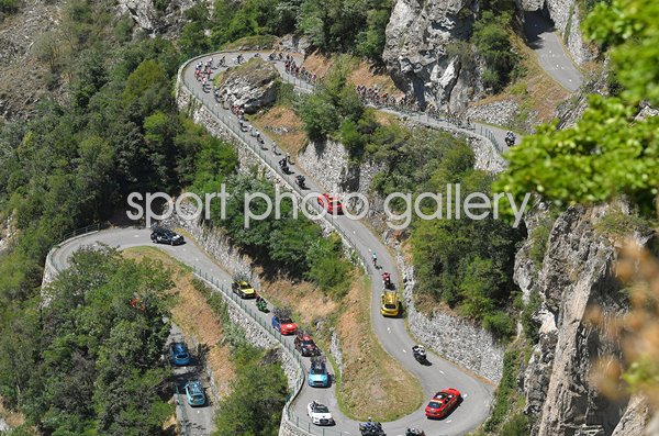 Alpe d'Huez Hairpin Turns Tour de France 2018 Stage 12