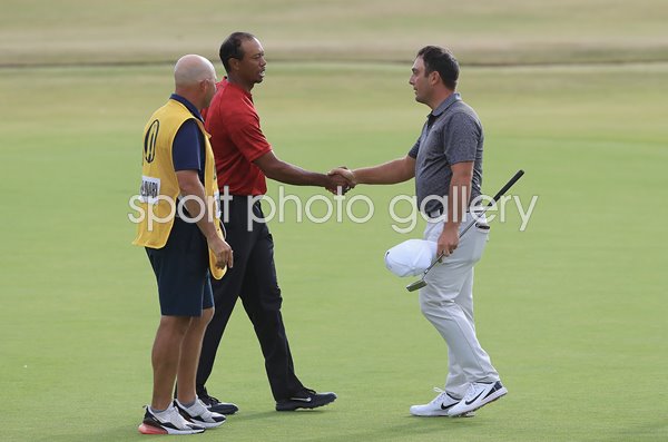 Francesco Molinari & Tiger Woods British Open Carnoustie 2018