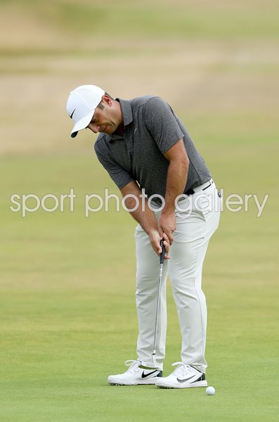 Francesco Molinari Italy putts British Open Carnoustie 2018