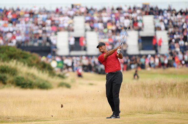 Tiger Woods 4th Hole Open Championship Carnoustie 2018