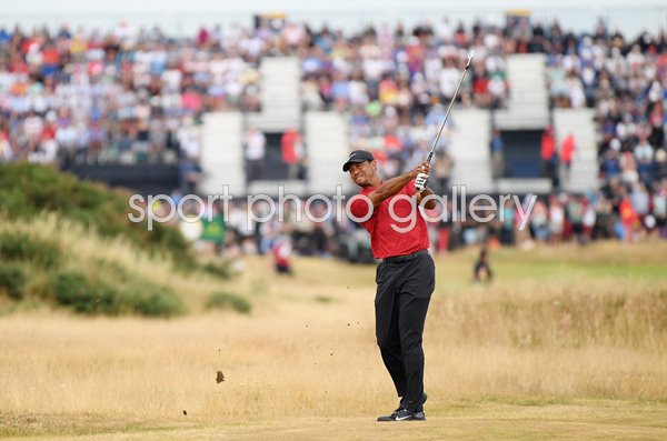 Tiger Woods 4th Hole Open Championship Carnoustie 2018