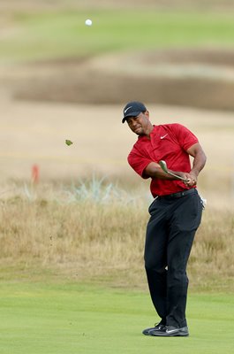 Tiger Woods USA Wedge British Open Carnoustie 2018