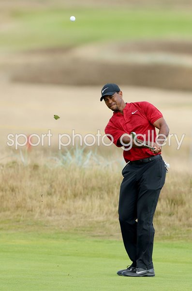 Tiger Woods USA Wedge British Open Carnoustie 2018