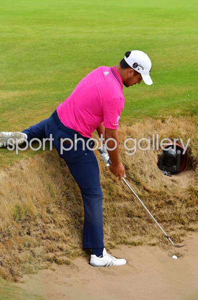 Xander Schauffele Bunker Trouble British Open Carnoustie 2018