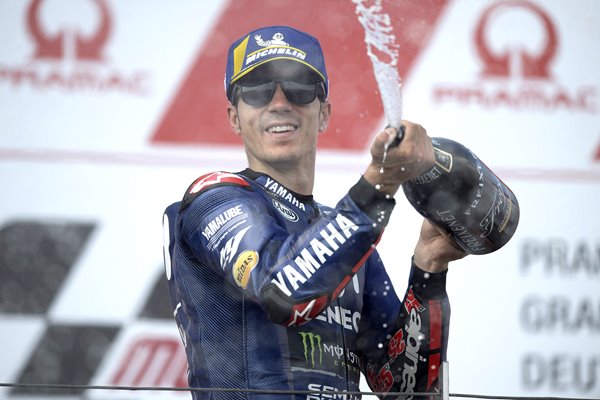 Maverick Vinales MotoGP Germany Podium 2018