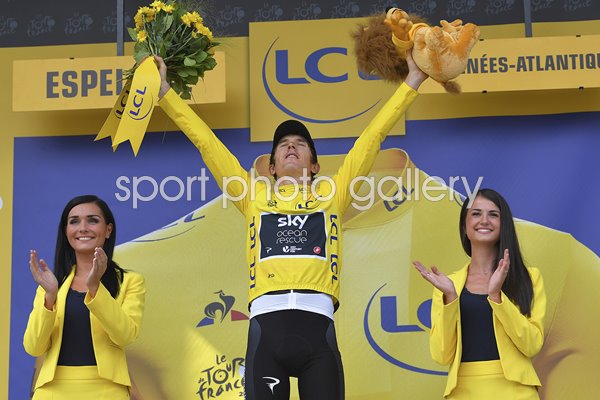 Geraint Thomas Team Sky 105th Tour de France 2018 Celebration