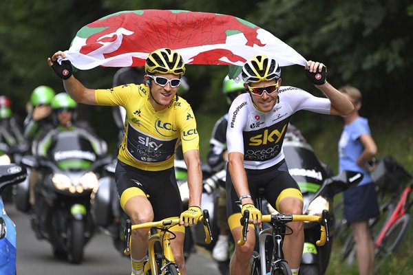 Geraint Thomas Luke Rowe Team Sky 105th Tour de France 2018