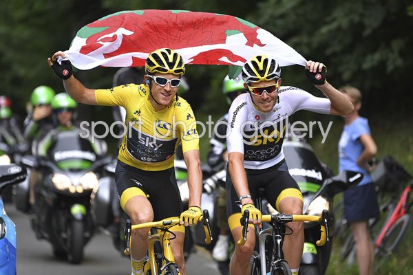 Geraint Thomas Luke Rowe Team Sky 105th Tour de France 2018
