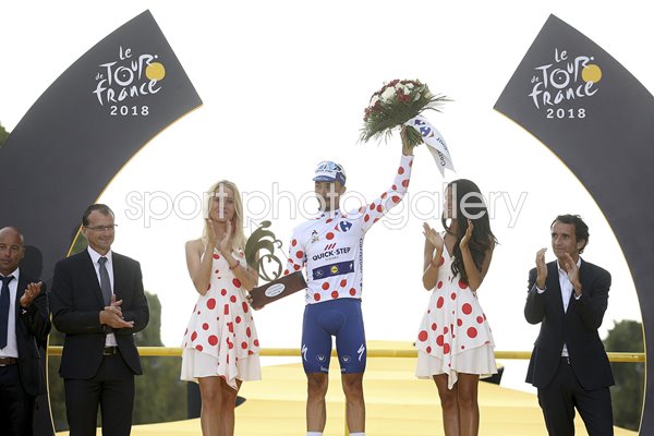 Julian Alaphilippe Polka Dot Jersey Winner Tour de France 2018