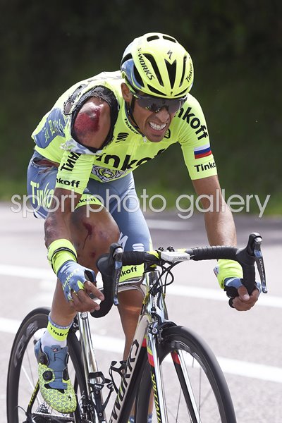 Alberto Contador Tour De France 2016 Stage 1 Crash