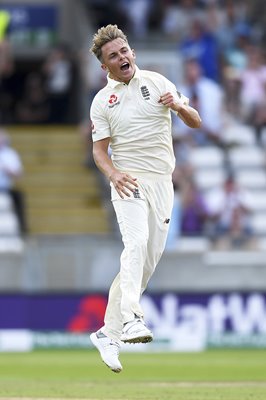 Sam Curran Celebrates England v India 1st Test Day Two