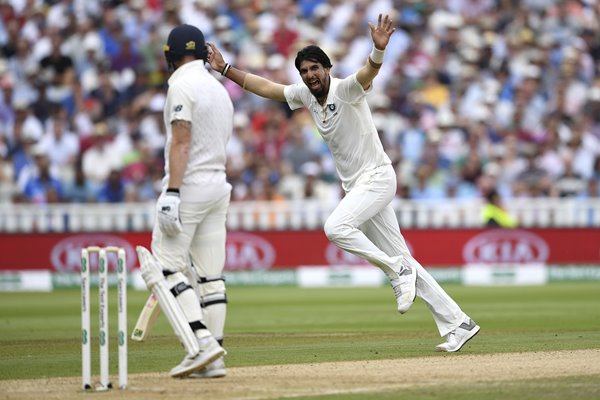 Ishant Sharma Celebrates England v India 1st Test Day Three