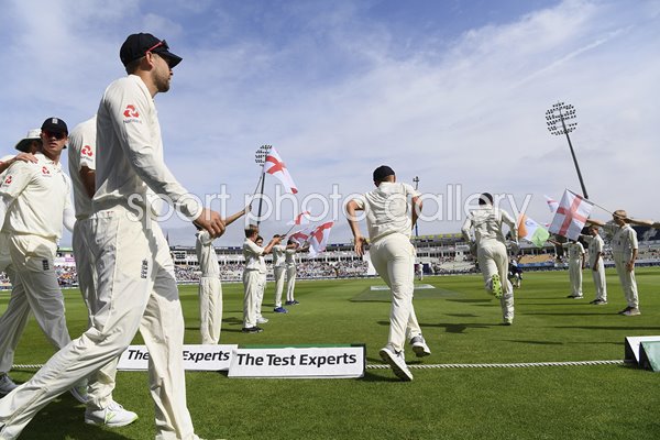 England Team England v India 1st Test Day Four