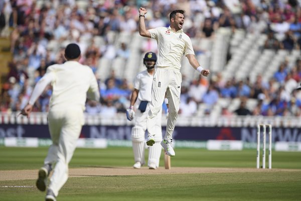 James Anderson England v India 1st Test Day Four