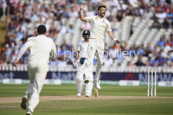 James Anderson England v India 1st Test Day Four
